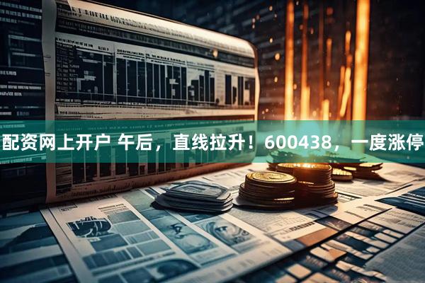 配资网上开户 午后，直线拉升！600438，一度涨停